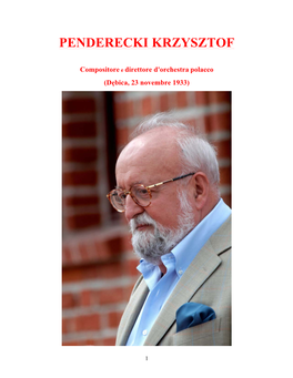 Penderecki Krzysztof