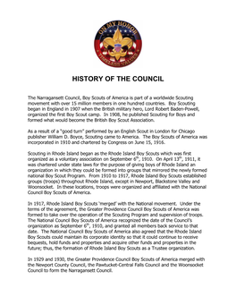 History of the Council