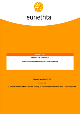 Internal Validity of Randomised Controlled Trials