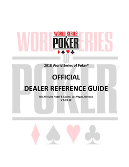 2008 WSOP Dealer Guide