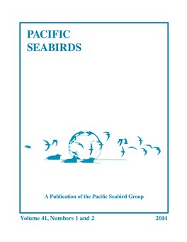 Pacific Seabirds 41(1-2)