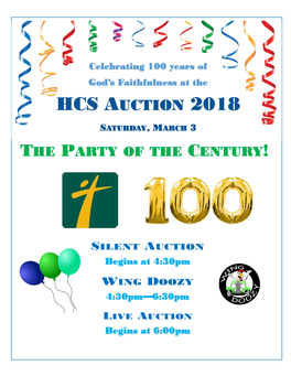 Hcs Auction 2018