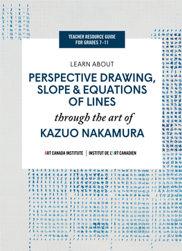 PERSPECTIVE DRAWING, SLOPE & EQUATIONS of LINES Through The