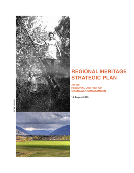 Regional District of Okanagan Similkameen Regional Heritage