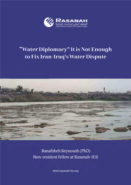“Water Diplomacy” It Is Not Enough to Fix Iran-Iraq's Water Dispute