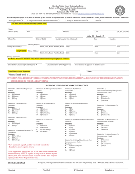 Voter Registration Form