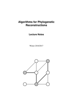 Algorithms for Phylogenetic Reconstructions