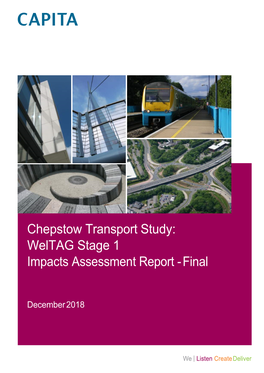 Chepstow Transport Study: Weltag Stage 1 Impacts Assessment Report - Final