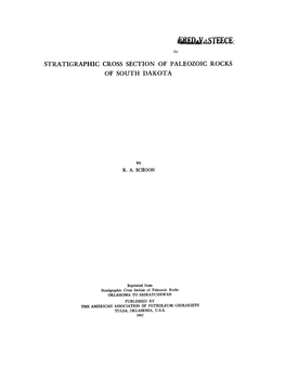 Stratigraphic Cross Sect~On of Paleozoic Rocks of South Idakota