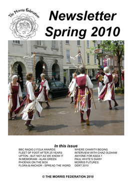 Newsletter Spring 2010