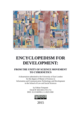 Encyclopedism for Development