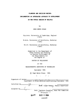 Aug 101984 L5aiva 14E3 Planning and Decision Making