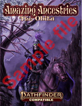 THE OBITU (2ND EDITION REMARKABLE RACES) a New Player Character Race for Use with the 2Nd Edition Pathfinder® Roleplaying Game