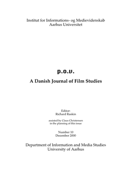 A Danish Journal of Film Studies