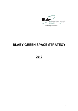 Blaby Green Space Strategy