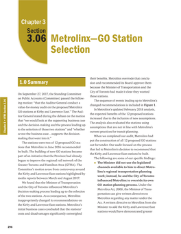 Metrolinx—GO Station Selection