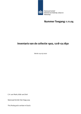 Collectie 1902, 1218-Ca.1830