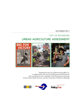 Urban Agriculture Assessment