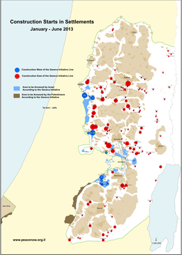 Construction Starts in Settlements