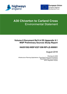 A30 Chiverton to Carland Cross Environmental Statement