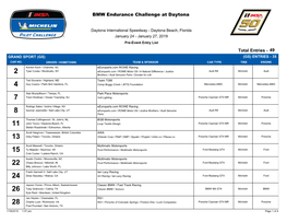 BMW Endurance Challenge at Daytona