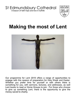 Making the Most of Lent