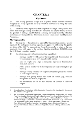 Recognition of Foreign Marriages Bill 2014 Rather Than Marriage Equality More Broadly