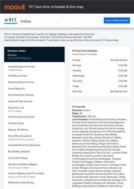 917 Bus Time Schedule & Line Route