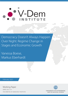 Regime Change in Stages and Economic Growth