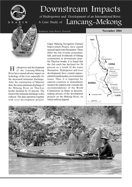 Downstream Impacts of Hydropower and Development of an International River: a Case Study of Lancang-Mekong