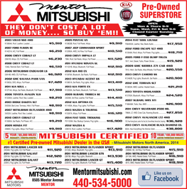 Mentormitsubishi.Com Pre-Owned