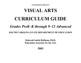 Visual Arts Curriculum Guide