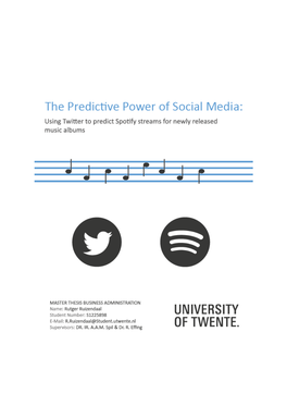 Using Twitter to Predict Spotify Streams for Newly Released Music