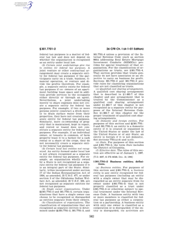 26 CFR Ch. I (4–1–01 Edition) § 301.7701–2
