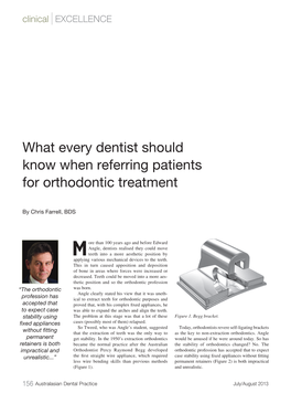 What Every Dentist Should Know When Referring Patients for Orthodontic Treatment