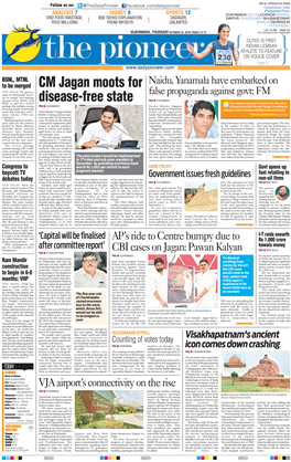 CM Jagan Moots for Disease-Free State