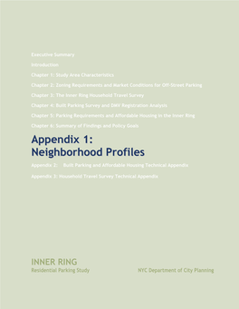 Inner; Ring Appendix 1: Neighborhood Profiles
