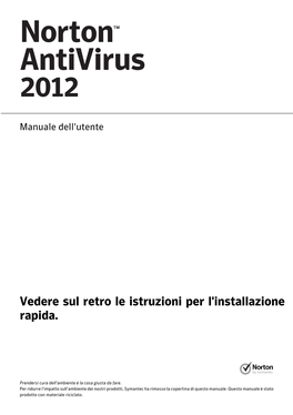 Norton Antivirus Manuale Dell'utente