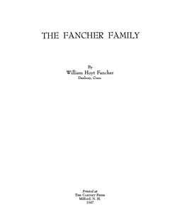 The Fancher Family