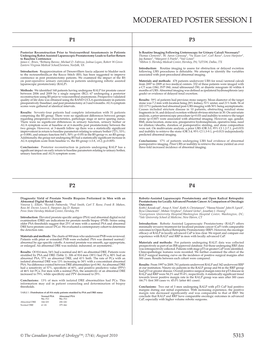 Moderated Poster Session I