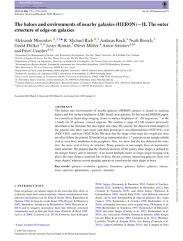 The Haloes and Environments of Nearby Galaxies (HERON) – II. the Outer Structure of Edge-On Galaxies