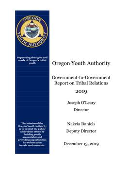 Oregon Youth Authority 2019