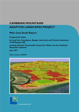 Cambrian Mountains Adaptive Landcapes Project