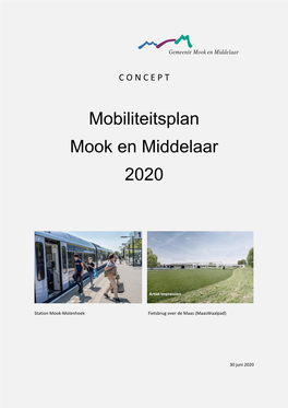 Mobiliteitsplan Mook En Middelaar 2020