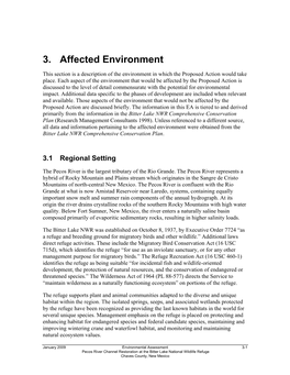 3. Affected Environment