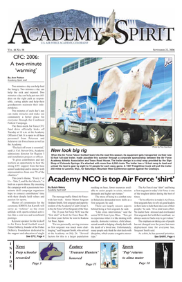 Academy NCO Is Top Air Force 'Shirt'