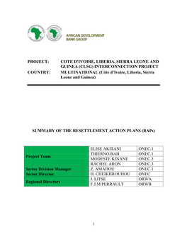 Côte D'ivoire-Liberia-Sierra Leone-Guinea