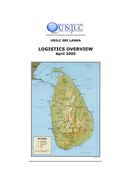 LOGISTICS OVERVIEW April 2005