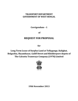 Request for Proposal