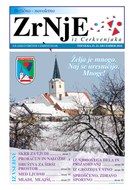 22. December 2010 Zrnje